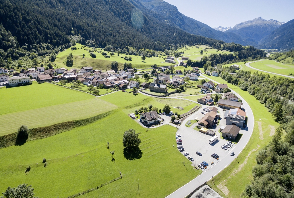 Die Industriezone von Zillis