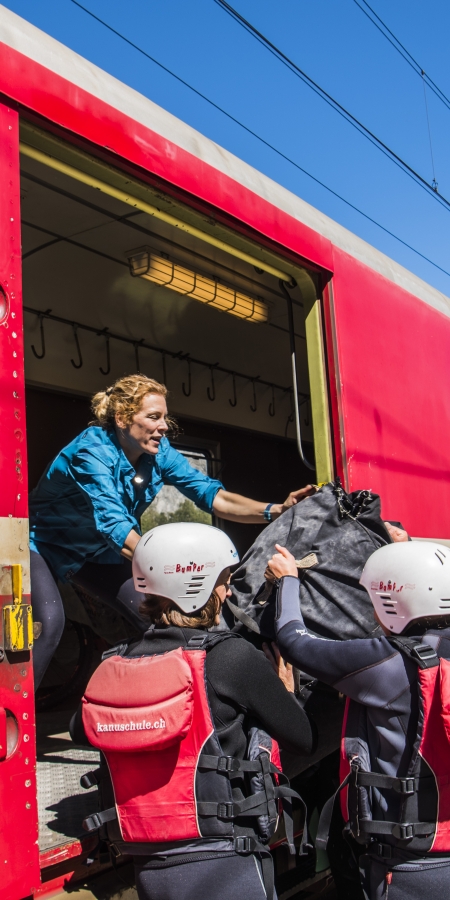 Kanuschule Gepaektransport