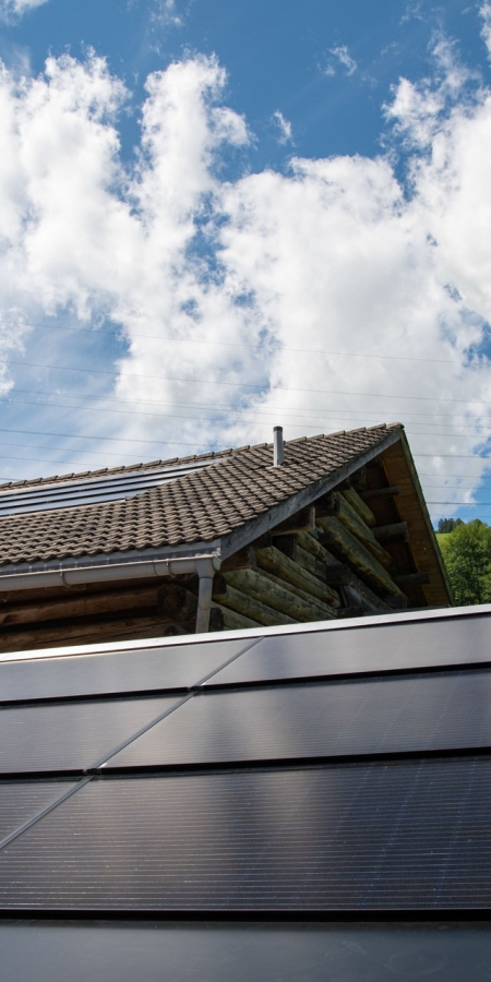Demoanlage der Solar-Aktion Beverin Demoanlage der Solar-Aktion Beverin