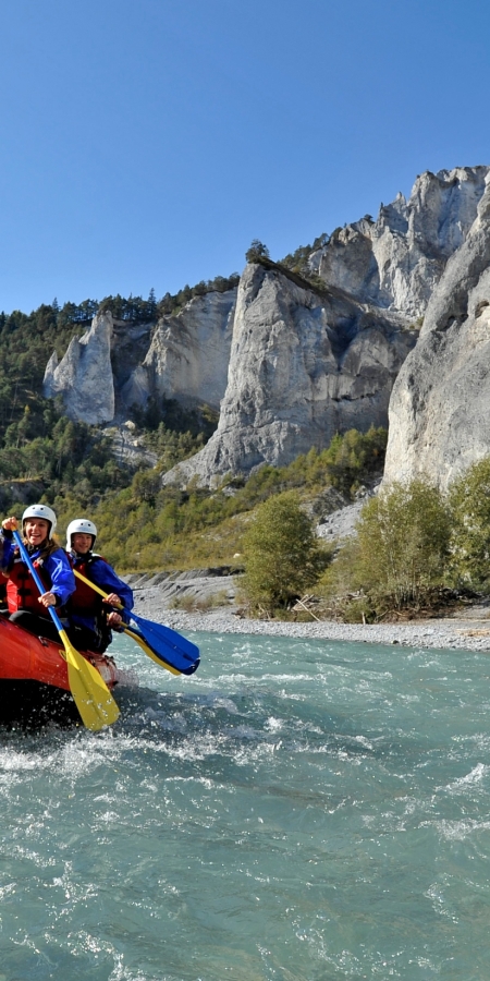 Rafting Ruinaulta (Foto: Kanuschule Versam)