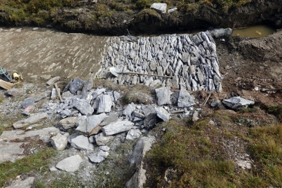 Historische Pflasterung aus Natursteinen