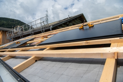 Montage Demoanlage Solar-Aktion Beverin Montage Demoanlage Solar-Aktion Beverin