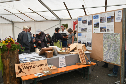 Mit einem PRE Safiental-Quiz, informativen Postern und Ausstellungsstücken aus den Teilprojekten präsentierte sich das PRE Safiental am Thaler Märt