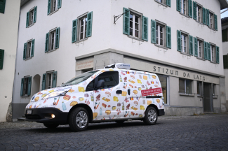 Elektro-Kühlfahrzeug vom Verein PRE Beverin Elektro-Kühlfahrzeug vom Verein PRE Beverin