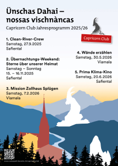 Jahresprogramm 2025/2026 "Ünschas Dahai - nossas vischnàncas"