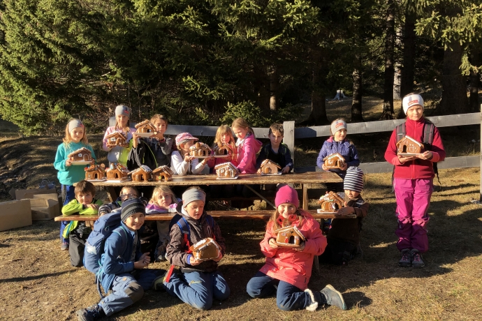 Lebkuchenhaus bauen in Splügen
