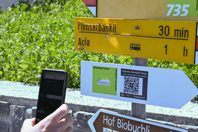 Digitales Solarquiz Tenna (© Naturpark Beverin)