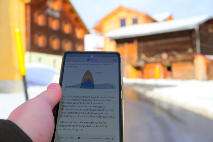 Digitales Solarquiz Tenna (© Naturpark Beverin)