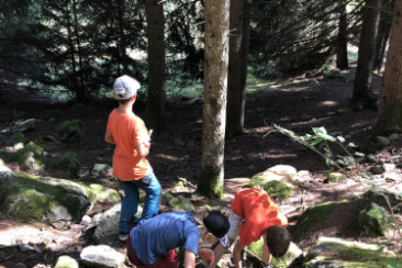 Boden Projekttag Becherlupen Kinder forschen