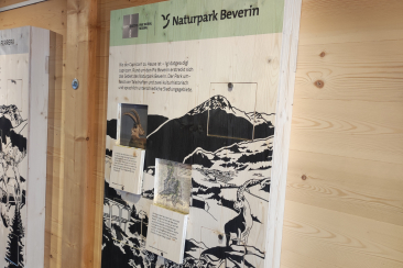 Präsentatin Naturpark Beverin im Bergbau Museum Ferrera (© Naturpark Beverin)